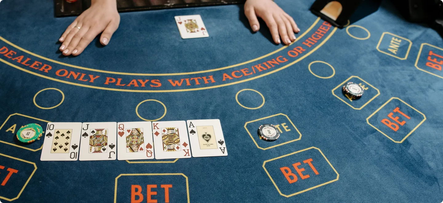 Blackjack Card Counting felt table layout