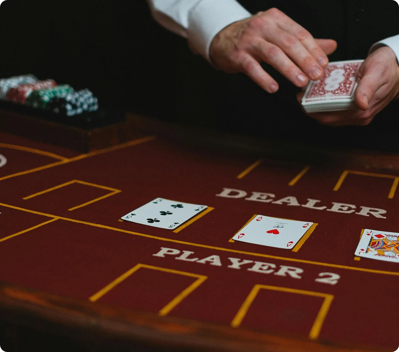 Play Blackjack Dealer and Table